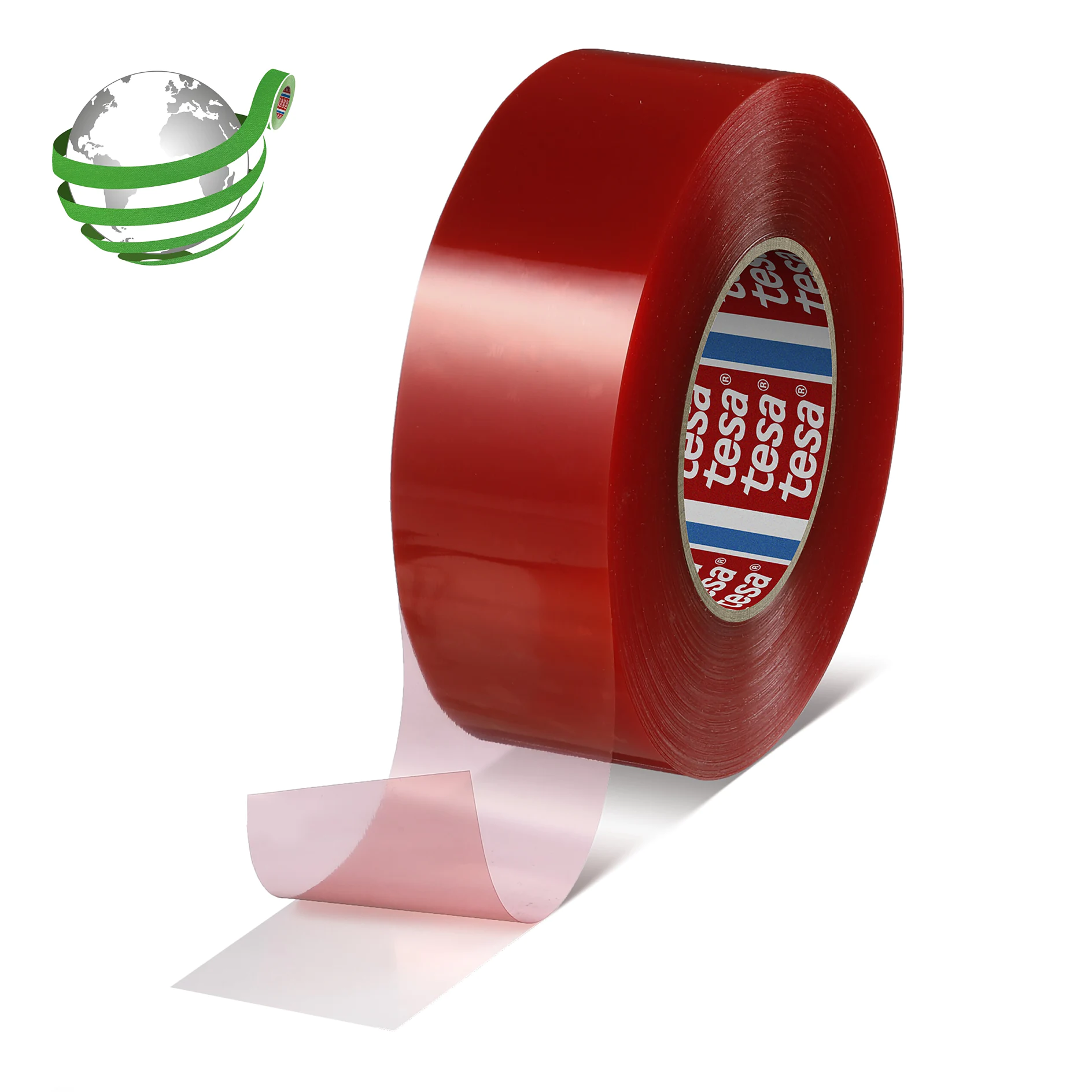 4965 Tesa Biadesivo in PT liner rosso