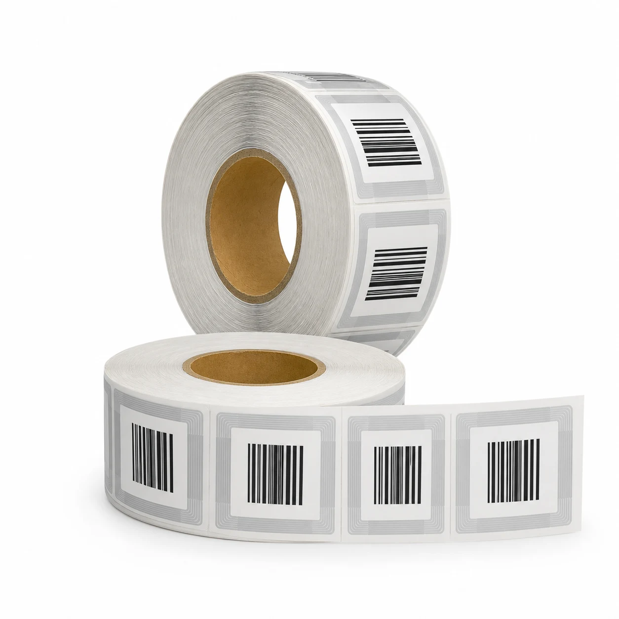 4x4 Etic. RF Dis. Barcode rot. da 500 etichette