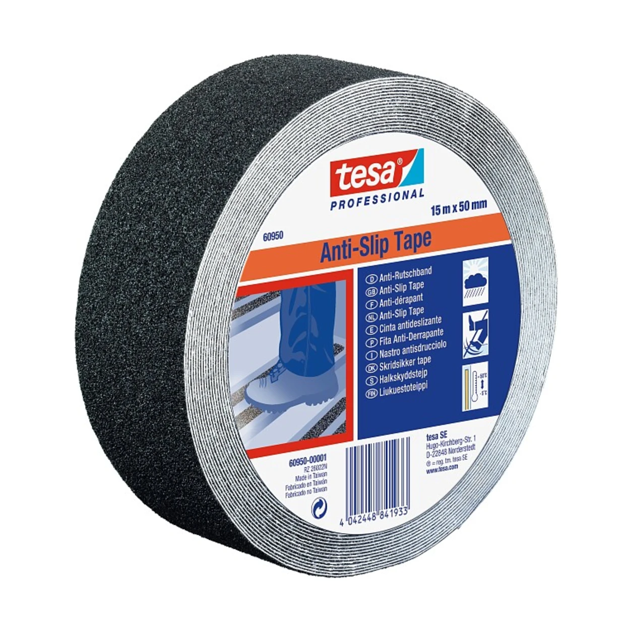 tesa 60950 nastro antiscivolo nero